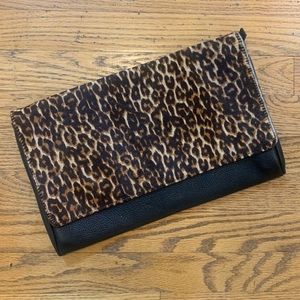Mark & Graham Leopard Oversized Clutch